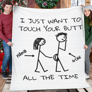 Funny Boyfriend Gift, Christmas Birthday Gift For Boyfriend Fleece/Sherpa Blanket