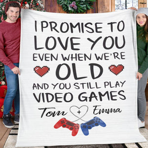 Funny Gamer Gift For Boyfriend, Christmas Birthday Gift For Boyfriend Fleece/Sherpa Blanket