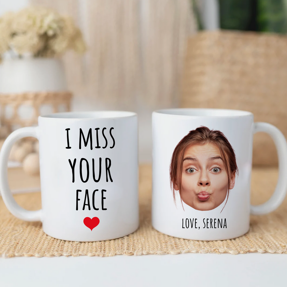 Funny Best Friend Mug – Custom I Miss Your Face Bestie Mug – Thoughtful Birthday or Just Because Present