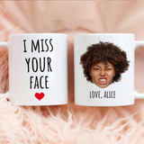 Funny Best Friend Mug – Custom I Miss Your Face Bestie Mug – Thoughtful Birthday or Just Because Present