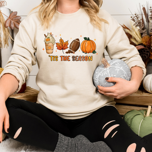 Fall Coffee Sweatshirt Tis The Season, Coffee Lovers Shirt, Pumpkin Spice Shirt