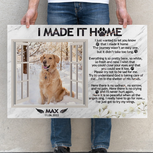 In Loving Memory Wall Art, Pet Loss Gift Canvas, Bereavement Remembrance Gift Canvas
