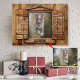 In This House We Narrate The Dogs Thoughts Wall Art, Personalized Photo Dog Gift, Dog Lover Gift