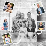 Memorial Gift for Loss of Father Mother, Add Deceased Loved One to Photo, Add Passed Away Person to Picture