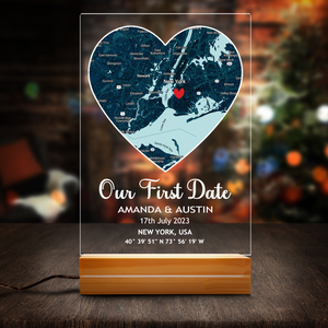 Create a Valentine Gifts with Our First Date Heart Map on LED Night Light