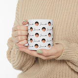 Personalized Baby Face Pattern Mug – Custom Child Photo Mug – Gift for New Mom or Dad