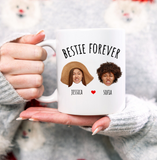 Personalized Best Friend Mug – Custom Besties Forever Gift for Sister or BFF – Thoughtful Birthday or Just Because Present
