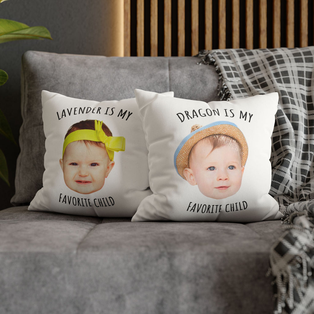 Personalized Funny Pillow for Mom or Dad – Favorite Child Pillow – Great Gift for Mother’s or Father’s Day