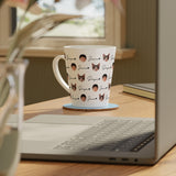Personalized Baby Face Pattern Latte Mug – Custom Child Photo Latte Mug – Gift for New Mom or Dad