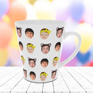 Personalized Baby Photo Latte Mug, Custom Funny Photo Gift for Mom, Dad, Grandma & Grandpa