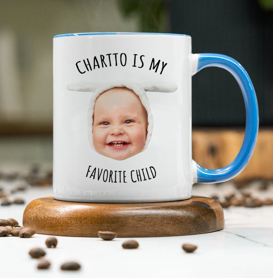 Personalized Funny Accent Mug for Mom or Dad – Favorite Child Accent Mug – Great Gift for Mother’s or Father’s Day