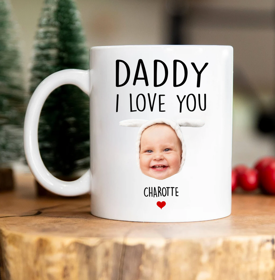 Personalized Funny Ceramic Mug for Dad or Grandpa – Daddy We Love You Mug – Great Gift for Father's Day