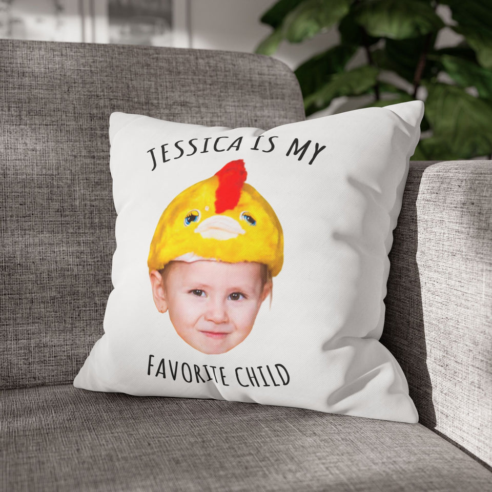 Personalized Funny Pillow for Mom or Dad – Favorite Child Pillow – Great Gift for Mother’s or Father’s Day