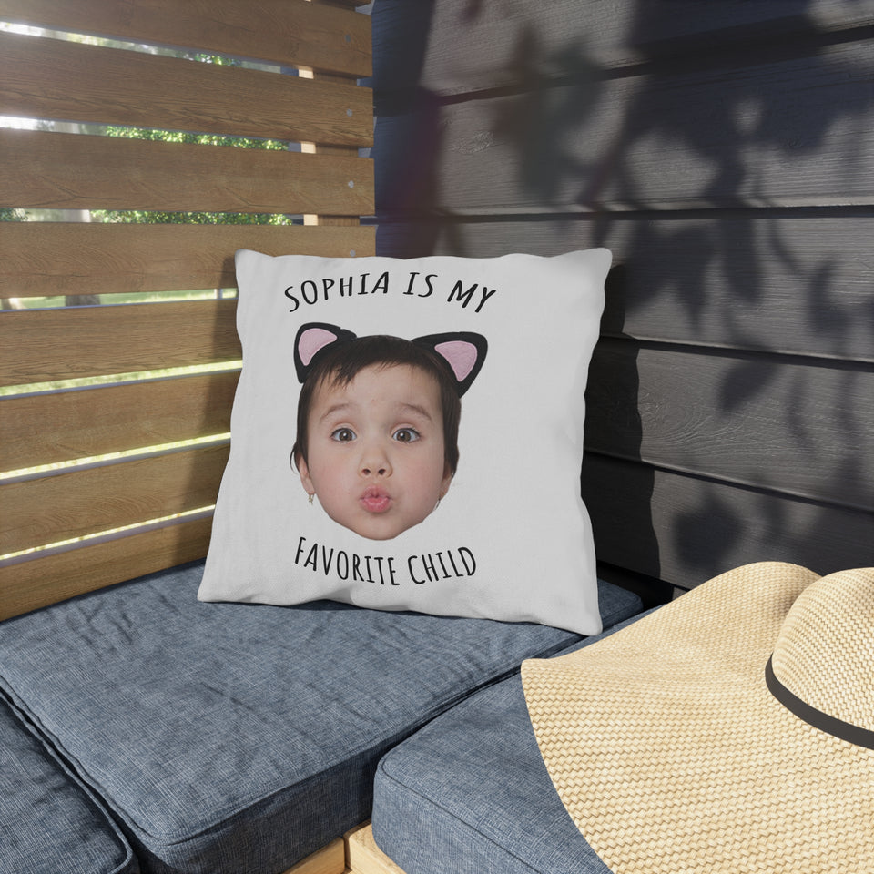 Personalized Funny Pillow for Mom or Dad – Favorite Child Pillow – Great Gift for Mother’s or Father’s Day