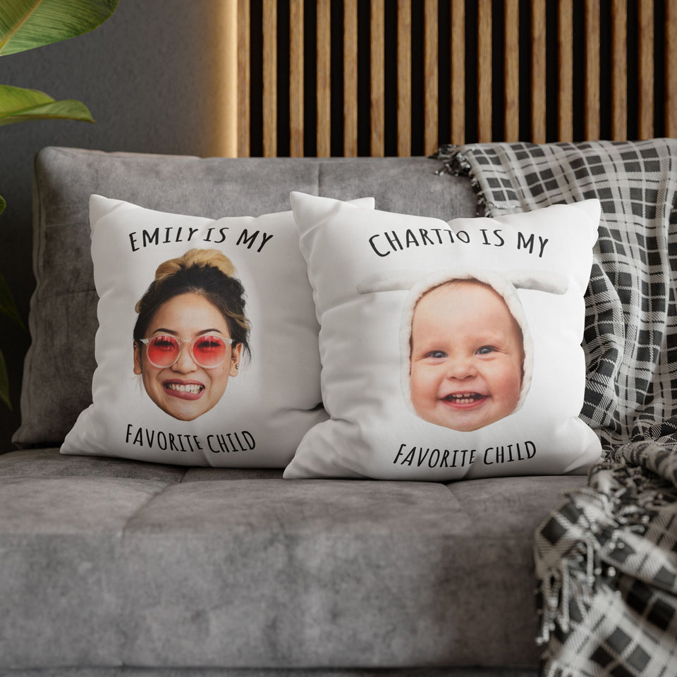 Personalized Funny Pillow for Mom or Dad – Favorite Child Pillow – Great Gift for Mother’s or Father’s Day