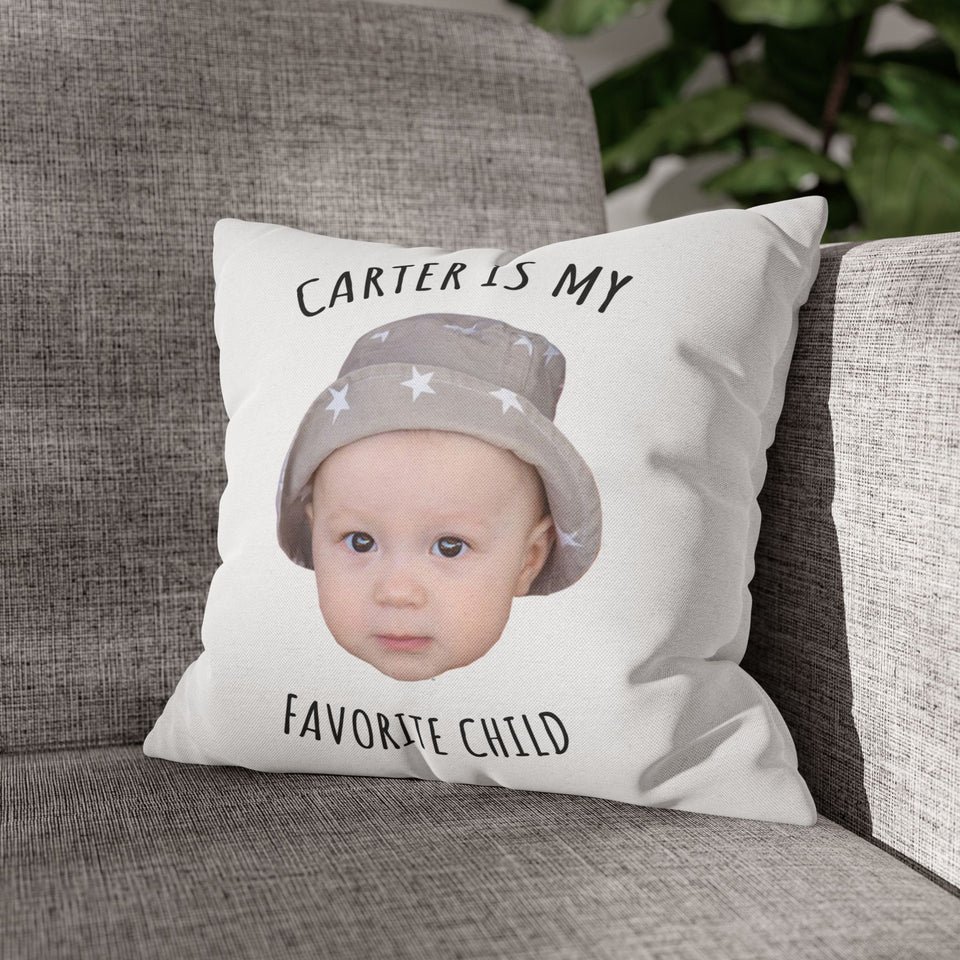 Personalized Funny Pillow for Mom or Dad – Favorite Child Pillow – Great Gift for Mother’s or Father’s Day