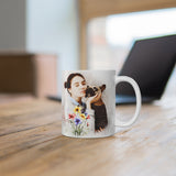 Personalized Mug with Watercolor Portrait from Photo – Unique Gift for Mother or Grandmother