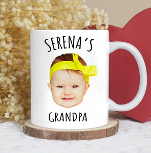 Personalized Custom Child Photo Mug for Dad or Grandpa, Funny Gift for Dad or Grandpa
