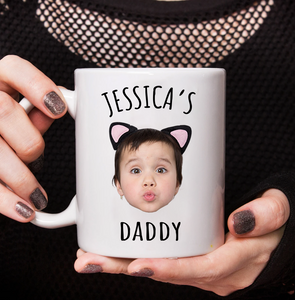 Personalized Custom Child Photo Mug for Dad or Grandpa, Funny Gift for Dad or Grandpa