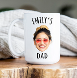 Personalized Custom Child Photo Mug for Dad or Grandpa, Funny Gift for Dad or Grandpa