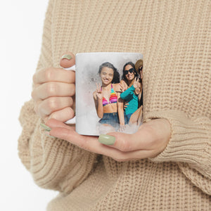 Personalized Watercolor Portrait Mug from Photo – Custom Family Gift for Dad, Mom, Grandma, Grandpa