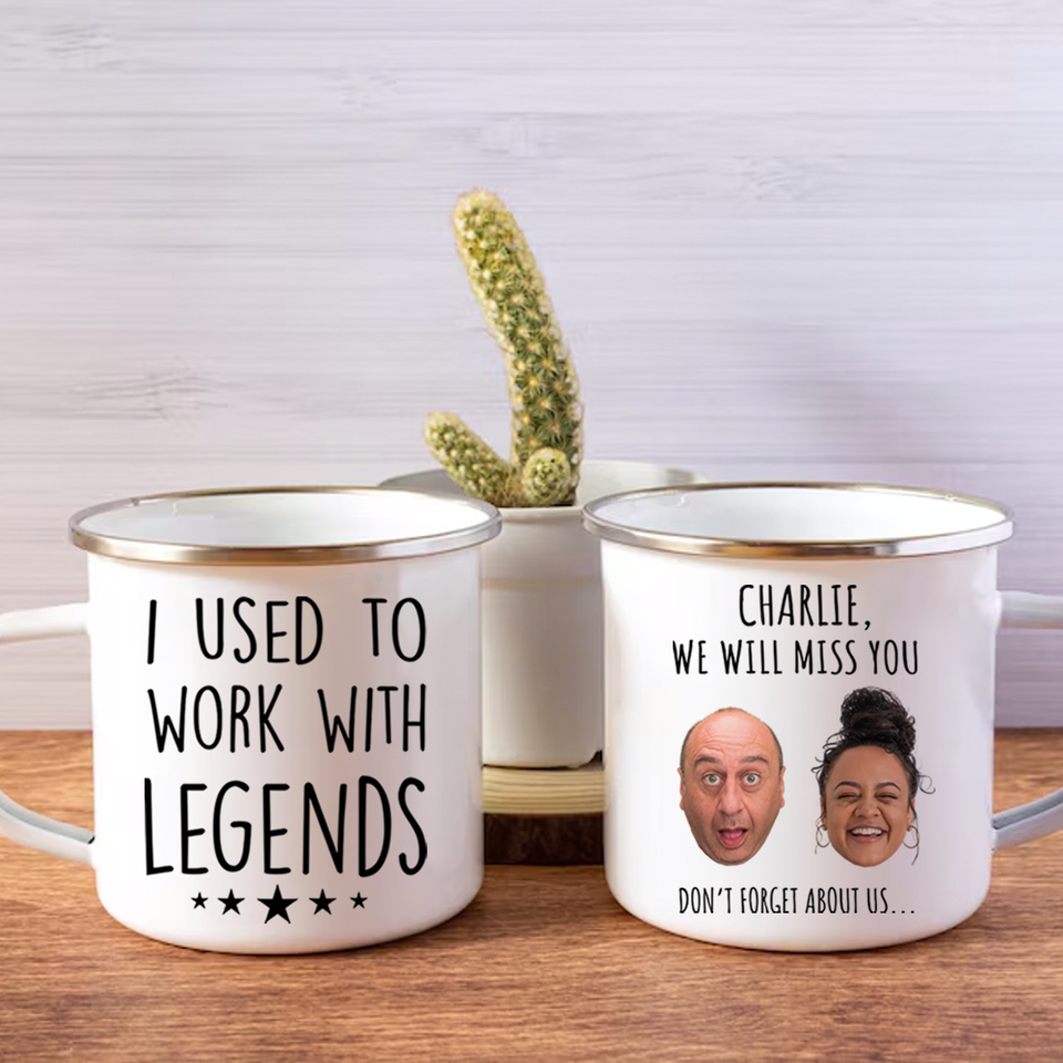 Retirement Camping Mug, I Used to Work with Legends, Funny Gift for Coworker Leaving Job