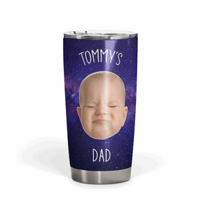 Baby Photo Tumbler for Dad, Father's Day Tumbler, Gift for Dad Personalized Tumbler