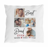 Best Dad Ever Personalized Dad Pillow, Father's Day Pillow, Gift for Dad Pillow