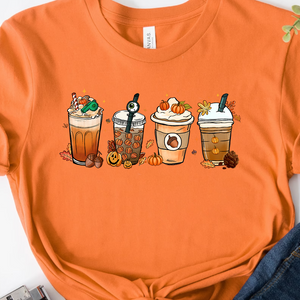Pumpkin Spice Latte T-Shirt, Coffee T-Shirt, Hot Coffee T-Shirt, Coffee Lovers Unisex T-Shirt