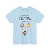 This Amazing Grandma Belongs To Personalized T-Shirt with Baby Photo & Name, Unique Gift for Grandma