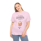 This Amazing Grandma Belongs To Personalized T-Shirt with Baby Photo & Name, Unique Gift for Grandma
