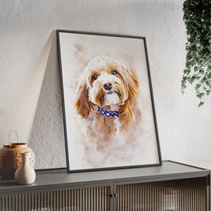 Watercolor Pet Portrait – Custom Dog or Cat Painting from Your Photo – Unique Gift for Pet Owners or Memorial Keepsake