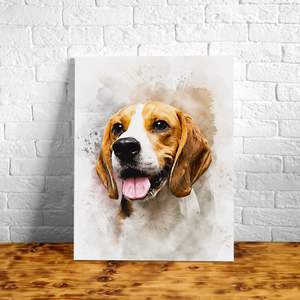 Watercolor Pet Portrait – Custom Dog or Cat Painting from Your Photo – Unique Gift for Pet Owners or Memorial Keepsake