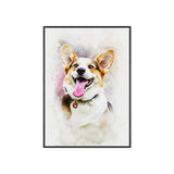 Watercolor Pet Portrait – Custom Dog or Cat Painting from Your Photo – Unique Gift for Pet Owners or Memorial Keepsake