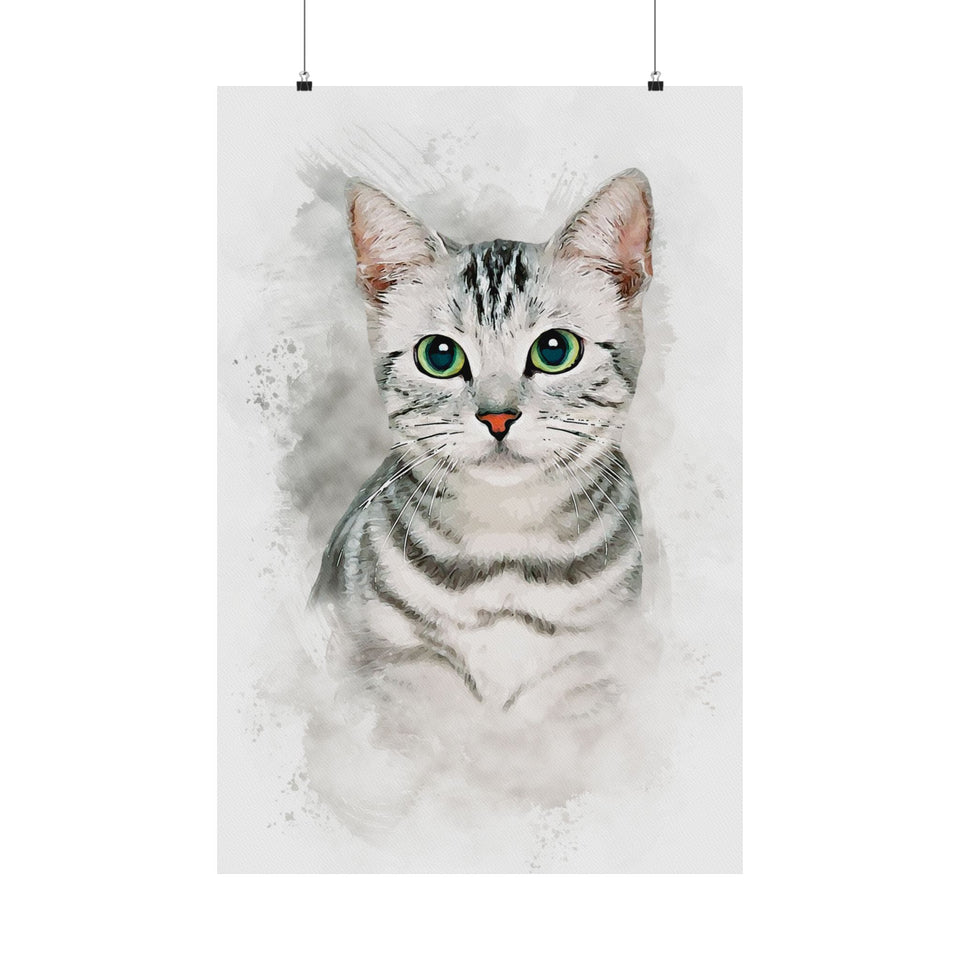 Watercolor Pet Portrait – Custom Dog or Cat Painting from Your Photo – Unique Gift for Pet Owners or Memorial Keepsake