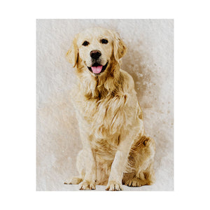 Watercolor Pet Portrait from Your Photo – Custom Poster Painting for Dog, Cat, or Any Animal Lovers