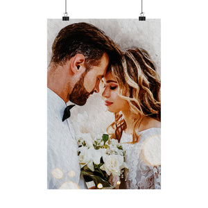 Watercolor Portrait Poster from Your Photo – Unique Custom Gift for Couples, Families, Weddings, and Anniversaries