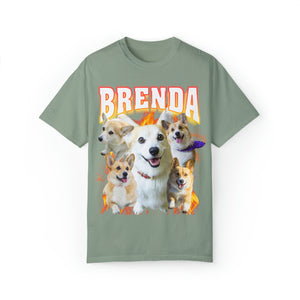 Personalized Pet Photo Name Retro Shirt, Custom Dog Shirt Comfort Colors, Vintage Graphic 90s Shirt