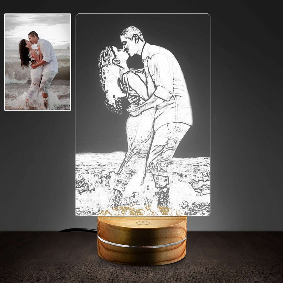 Personalized LED Lamp For Couple - Gifts For Couple - Name Lamp Table Top -  Wedding Gifts - Anniversary Gifts - Gifts For Couple - VivaGifts