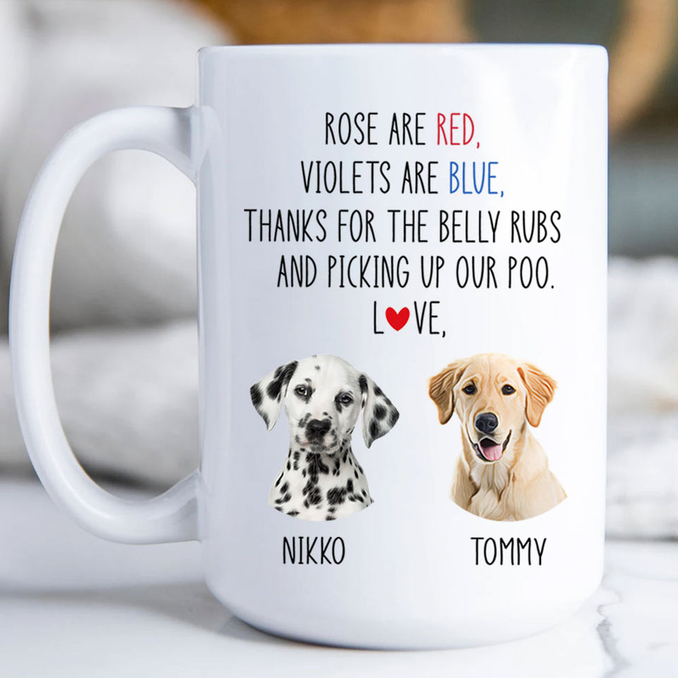 Custom Dog Dad Mug, Custom Dog Gift, Dog Dad Gift, Dad Birthday Gift, Dog Lover Gift