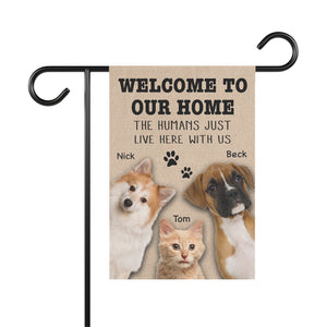 Custom Pet Photo Garden Flag, Pet Lovers Gift, Dog Lovers Gift, Custom Photo Pet Flag