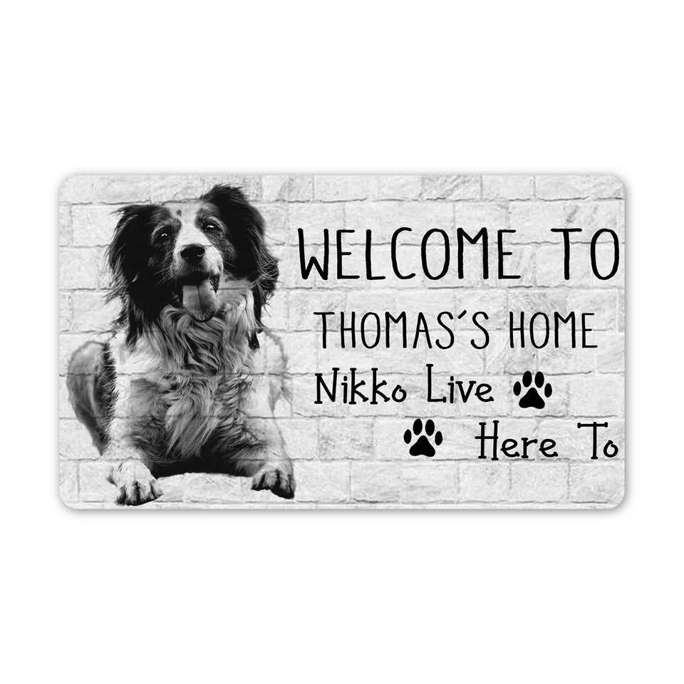 Dog Picture Doormat, Dog Mom Gift, Pet Owner Gift, Pet Lovers Gift, Personalized Photo Picture Doormat, Welcome Doormat