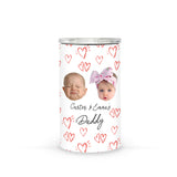 Gift for Dad Baby Face Funny Custom Can Cooler, Father's Day Birthday Gift for Dad 4-in-1 Can Cooler Tumbler