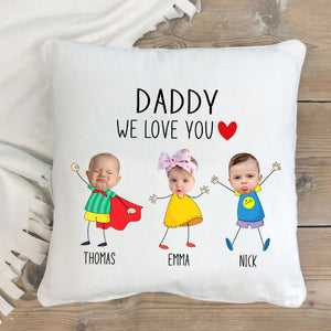 Gift For Dad, Birthday Gift For Dad, Christmas Gift for Daddy Custom Personalized Pillow
