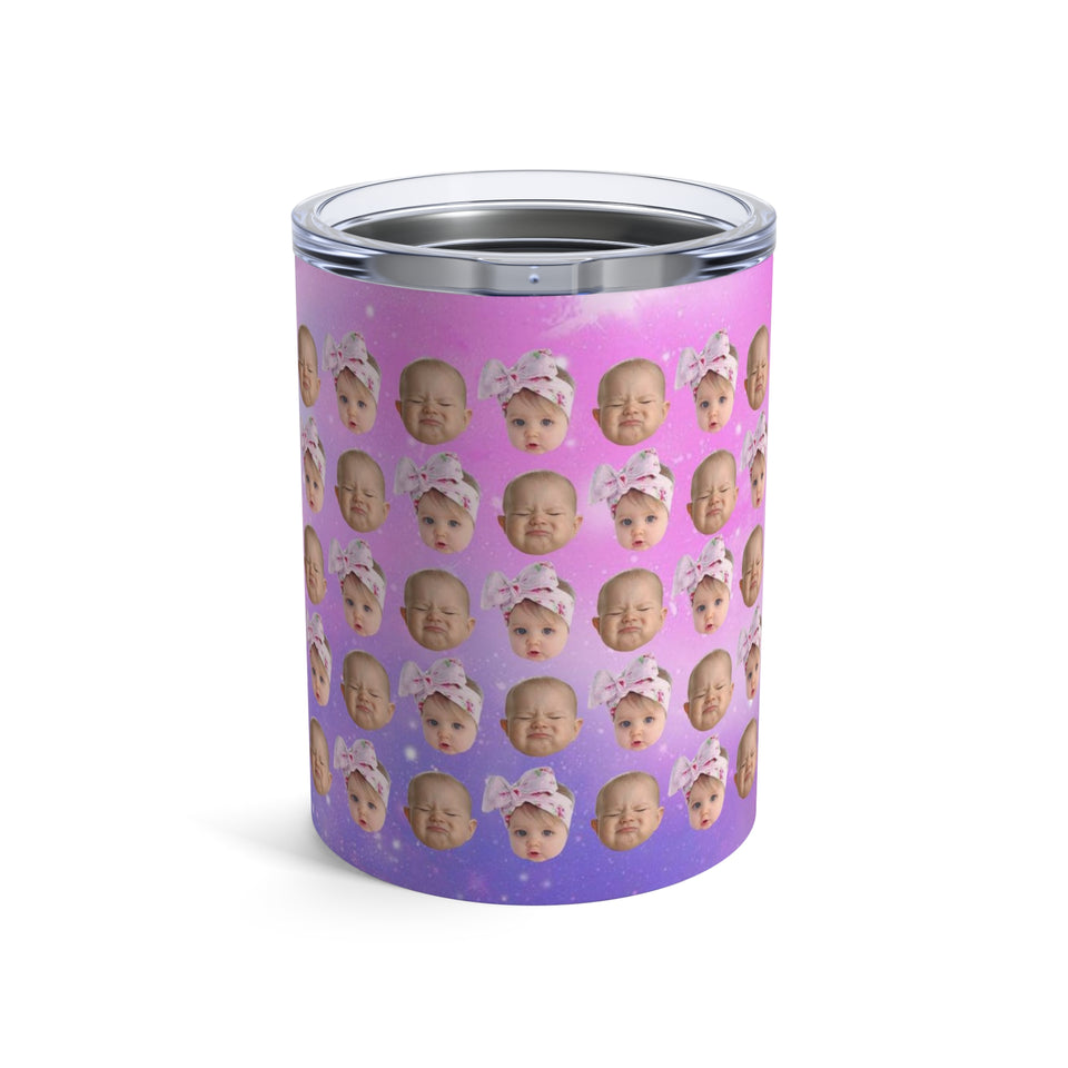 Gift For Mom, Gift For Dad Custom Baby Face Photo Funny Personalized 10oz Tumbler