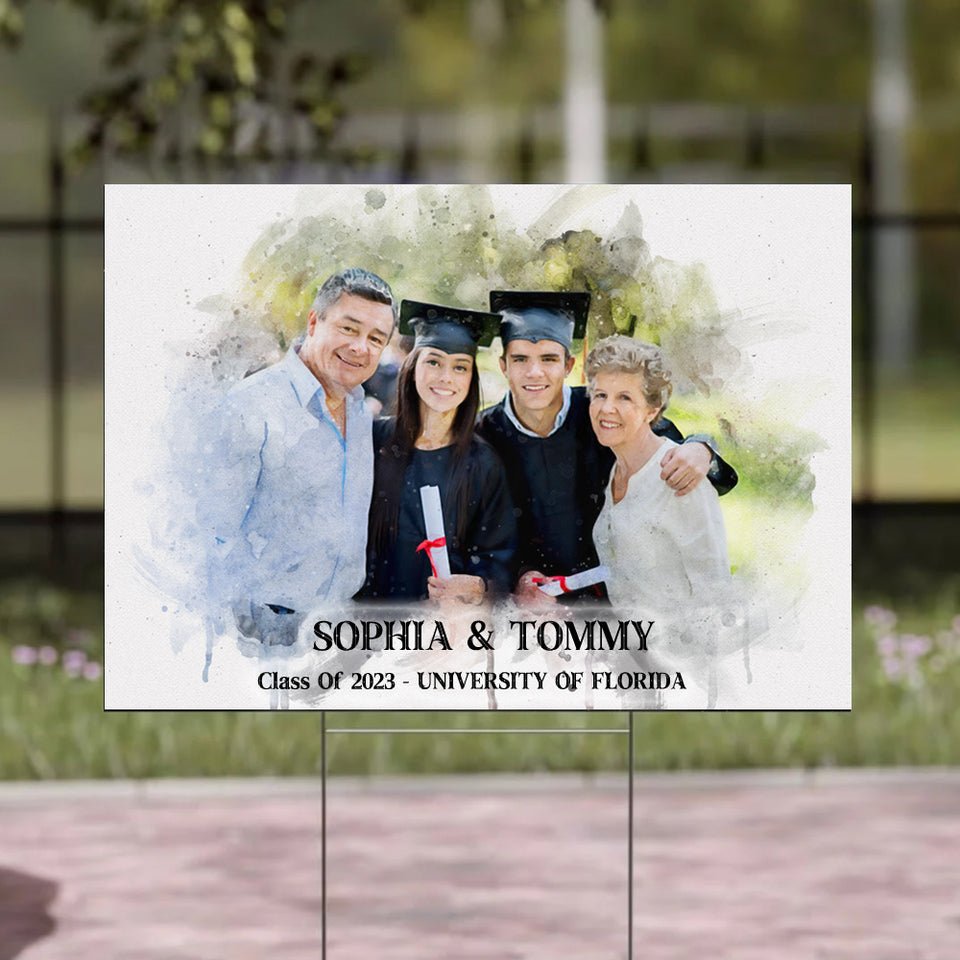 Grad Gift, Graduation Gift for Him Her, Graduation Presents, Graduation Personalized Graduation Yard Sign