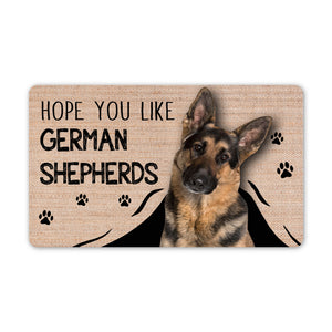 Hope You Like German Shepherds Welcome Mat, Perfect Gift for Dog Lovers, New Home Decor, Housewarming Gift