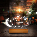 Baby Room Decor Gift for Baby and Toddler Personalized Baby Name Acrylic Plaque LED Lamp Night Light