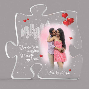 Create Your Own Valentine Gifts with Your Photo on Personalized Puzzle Acrylic Plaque
