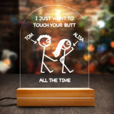 Create a Funny Valentine Gifts for Him & Her on LED Lamp Night Light